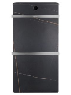 Полотенцесушитель электрический Wonzon & Woghand Stuttgart WW-A504-GM 43x80 см с каменной плитой чёрный мрамор/тёмный графит